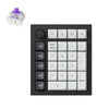 Keychron q0 he qmk pavé numérique personnalisé sans fil RVB pavé numérique mécanique (noir, disposition américaine (qwerty), nébuleuse magnétique Gateron à double rail, échange à chaud, RVB, touches PBT à double prise)