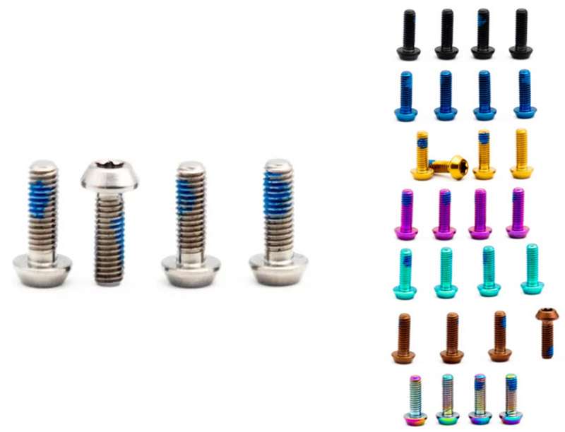 Composants en chêne vis en titane m3x9 pour roulements de levier sram couvercle Hope (4 pièces)