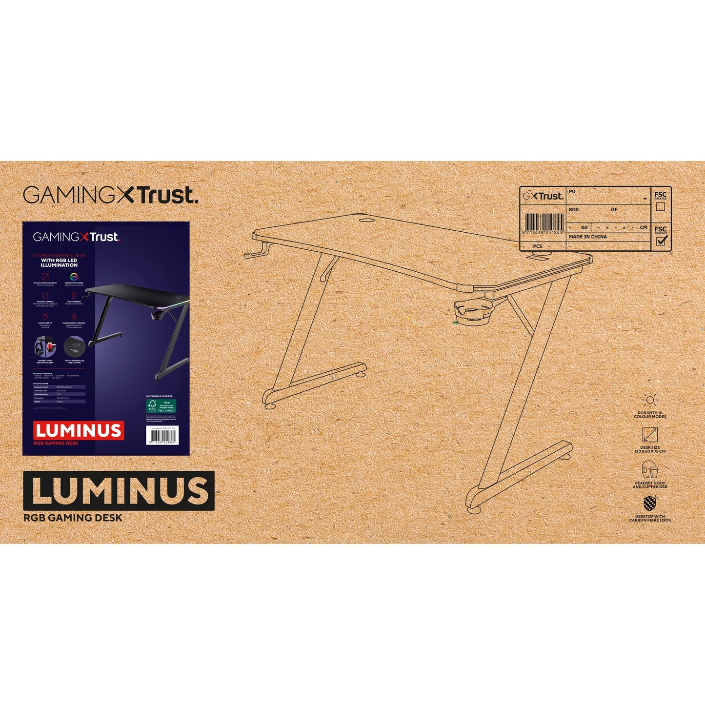 Trust GXT 709 Luminus RVB Gaming Agency