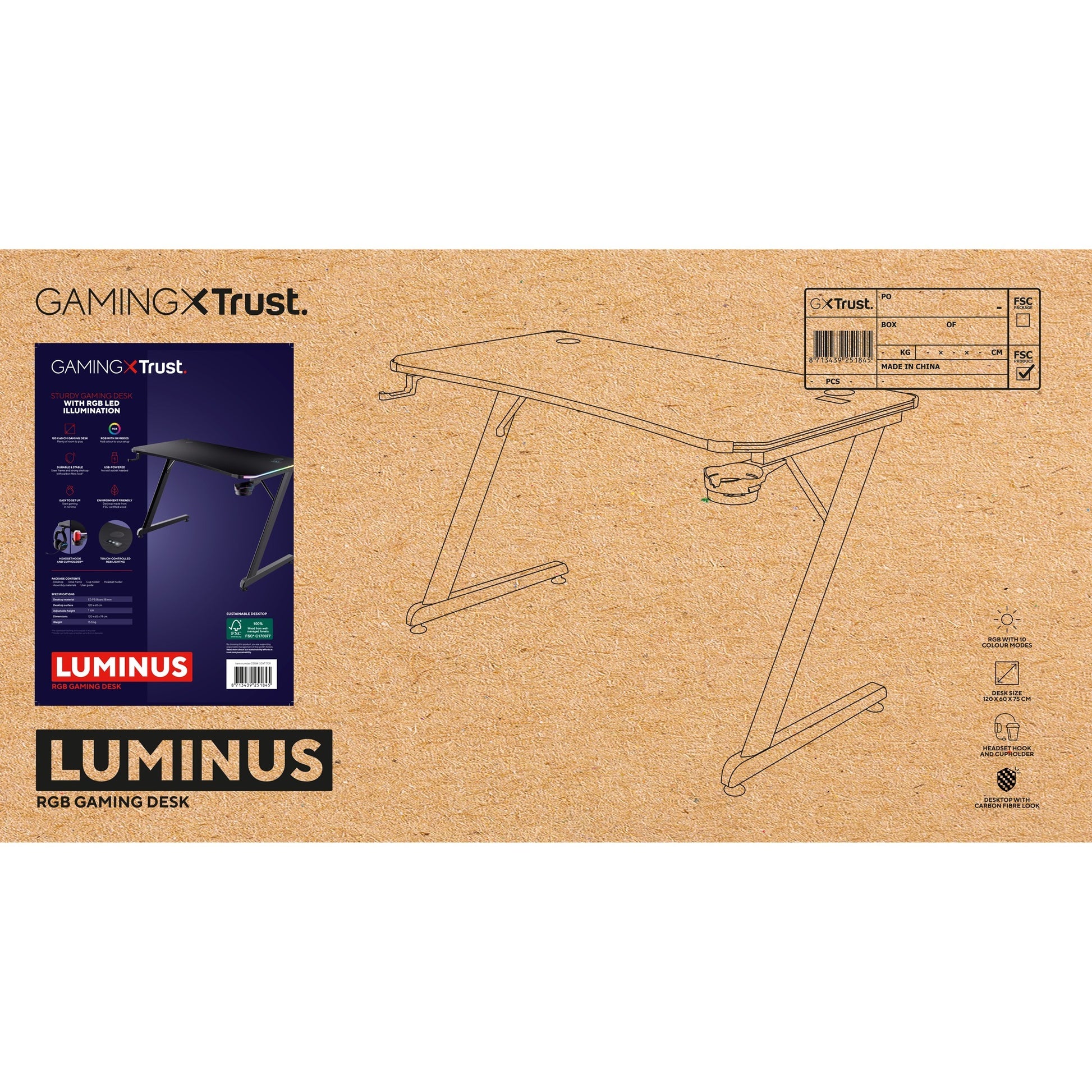 Trust GXT 709 Luminus RVB Gaming Agency