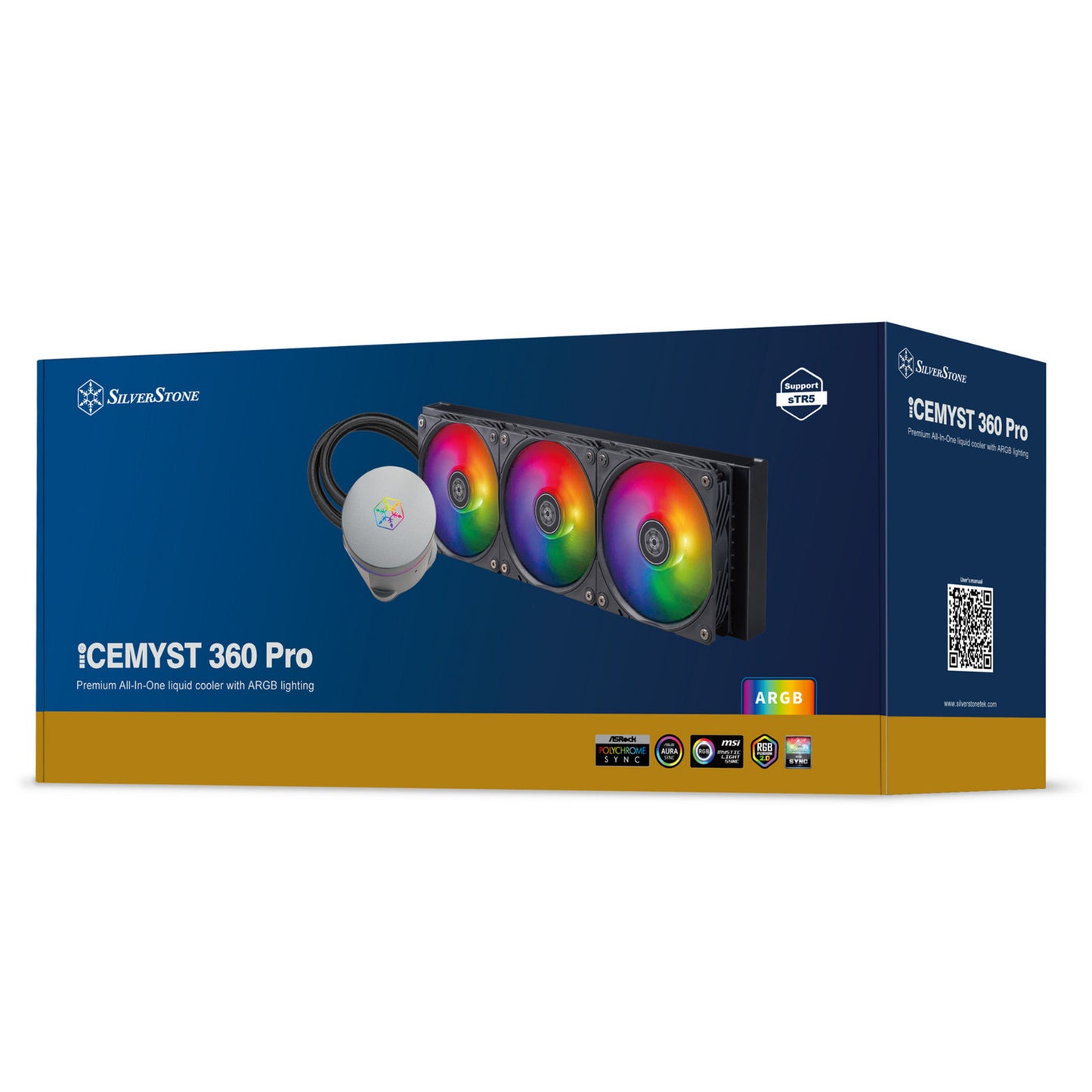Refroidissement par eau Silverstone icemyst 360 pro (noir, PWM 4 broches)