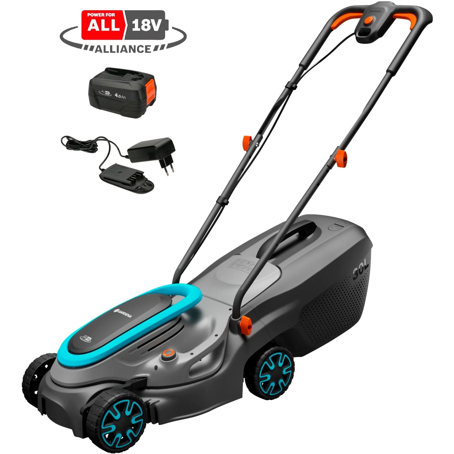 Gardena Accugrashaaier Powermax 32 18V P4A Set