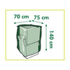 Housse de salon de jardin Nature pour housse de chaises empilées (gris, 6031601)