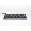 Ducky mecha pro sf, clavier (noir, disposition américaine, cerise mx speed silver, leds rgb, 65%, pbt double-shot)