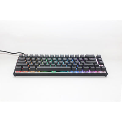 Ducky mecha pro sf, clavier (noir, disposition américaine, cerise mx speed silver, leds rgb, 65%, pbt double-shot)