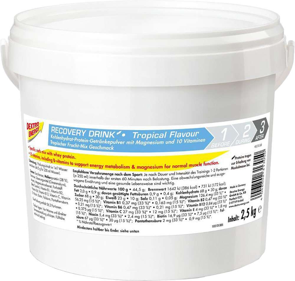Boisson de récupération énergétique Dextro tropicale 2500g