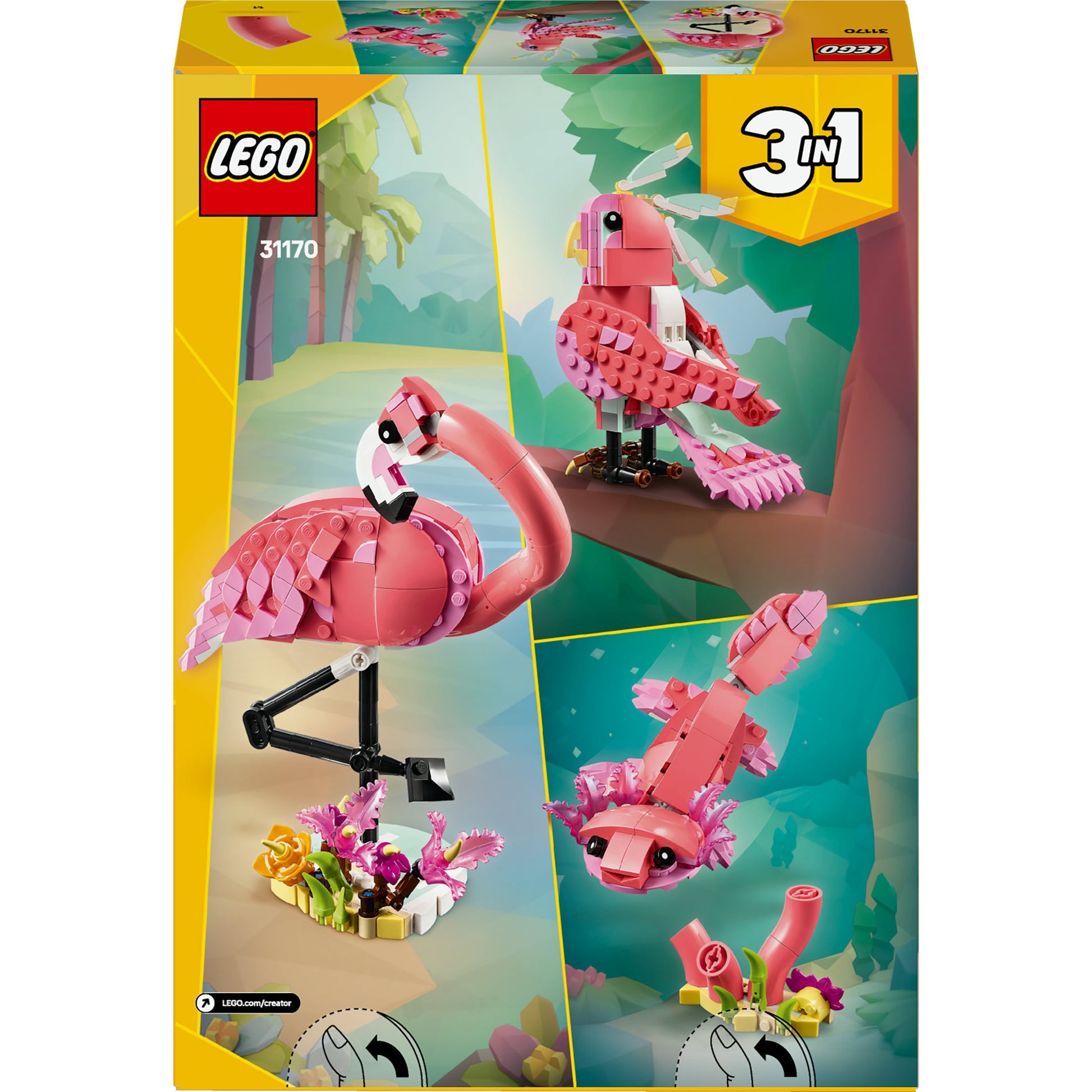 Créateur LEGO 31170 Animaux sauvages Flamingo rose