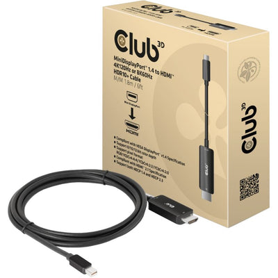 Club 3D Mini DisplayPort 1.4 à HDMI
