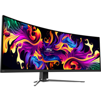 Moniteur de jeu ultra-large incurvé MSI MPG 491CQP QD-OLED 49 (noir, 2x HDMI, Display Port, 2x USB-A, USB-B, USB-C, 144 Hz)
