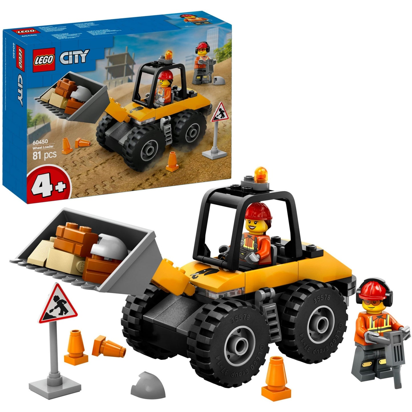 LEGO LEGO CITY 60450 Logeur de roues jaunes