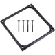 Cadre de montage de découplage de carénage Alphacool de 120 mm (7 mm d'épaisseur) (noir)