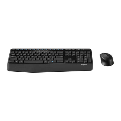 Logitech mk345 ensemble clavier et souris sans fil confort (noir, disposition américaine-internationale (qwerty), 100 %)