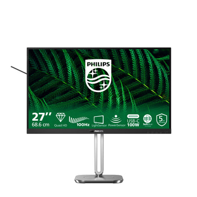 Moniteur Philips 27b2g5601 27 (noir argenté, HDMI, port d'affichage, USB, LAN, audio)