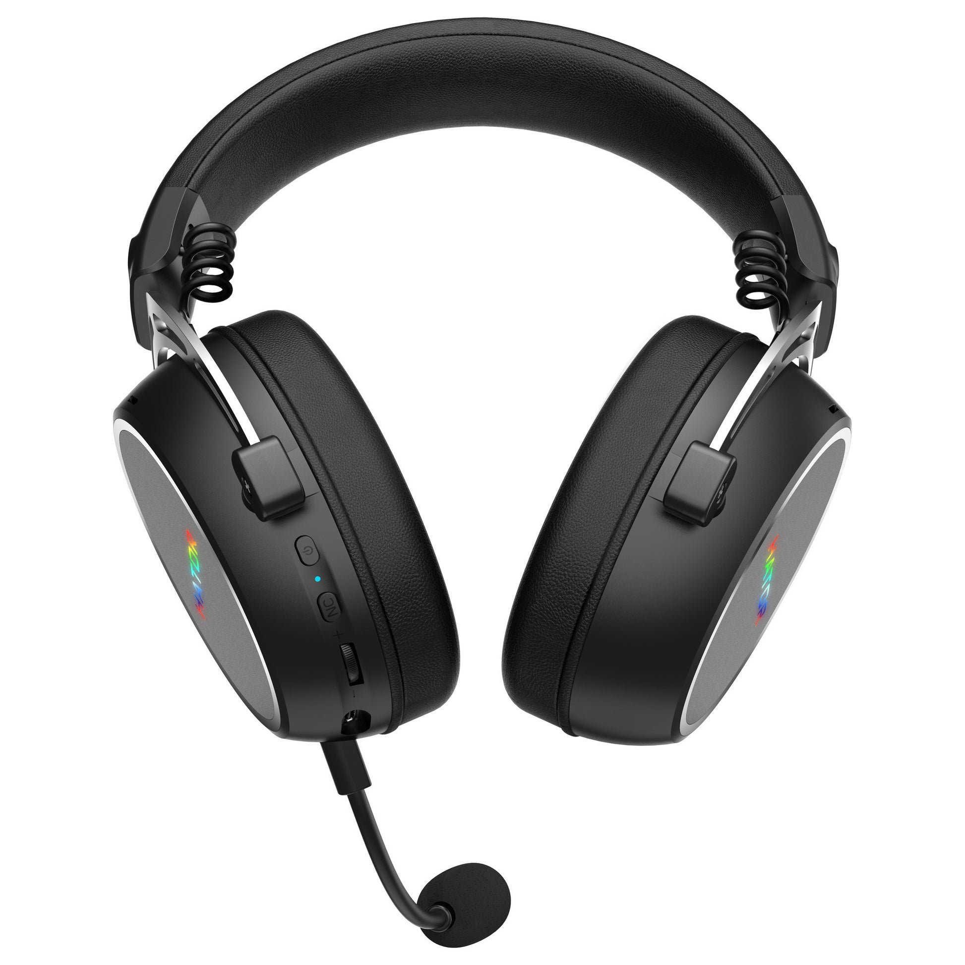 Casque de jeu supra-auriculaire sans fil Hator Hypergang 3 (noir, RVB, Bluetooth USB 2,4 GHz)