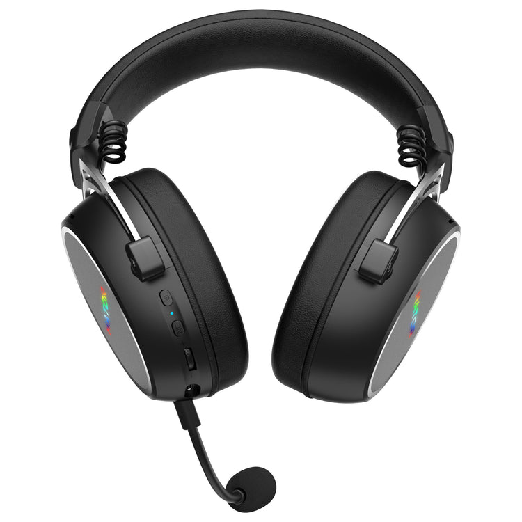 Casque de jeu supra-auriculaire sans fil Hator Hypergang 3 (noir, RVB, Bluetooth USB 2,4 GHz)