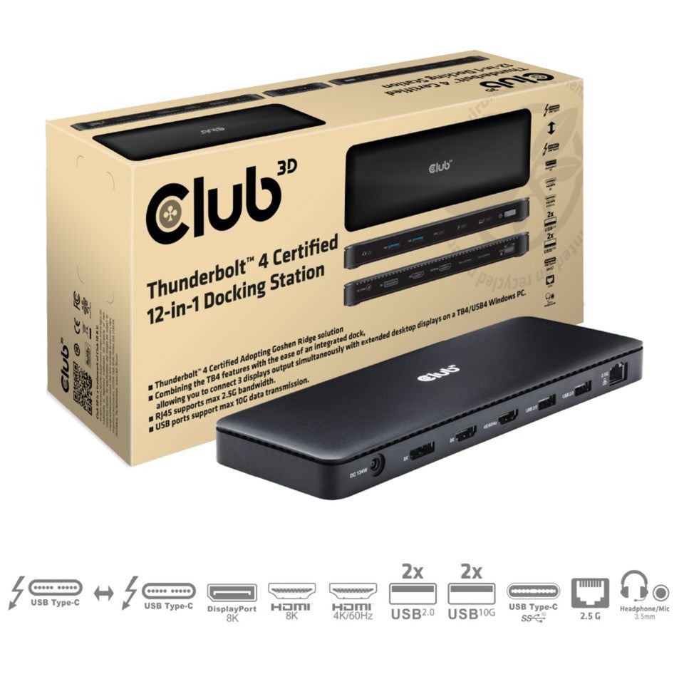 Club 3D Thunderbolt 4 12-en-1 Dock