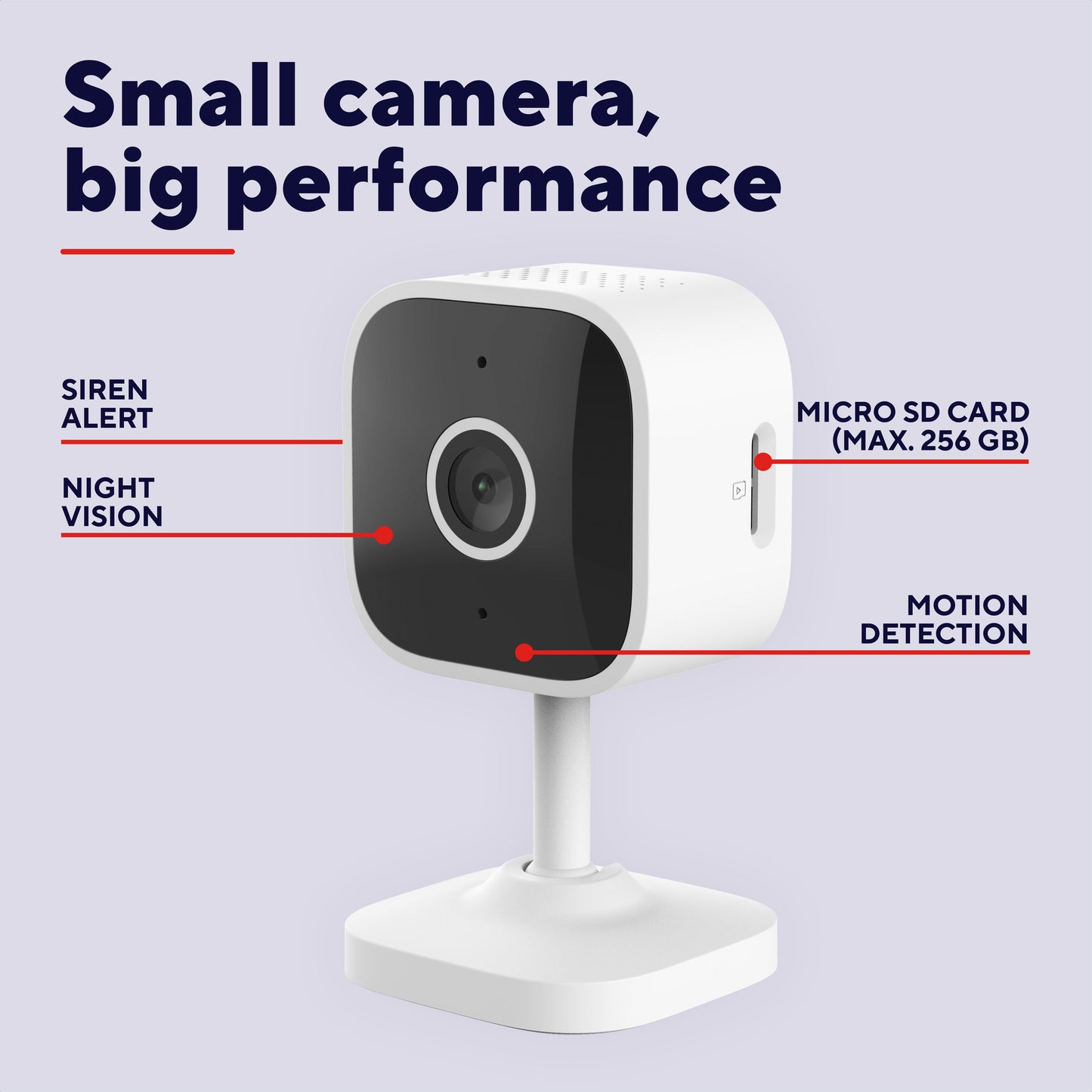 Caméra de sécurité Trust ipcam-2900 (blanche, WiFi 2,4 ou 5 GHz)