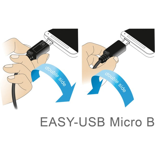 Dellock Easy-USB-A 2.0 mâle> Micro-USB-B 2.0 MALI-B 2,0
