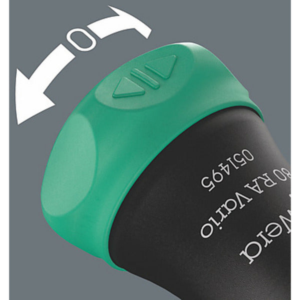 Support de main Wera 80 ra vario avec fonction cliquet, tournevis