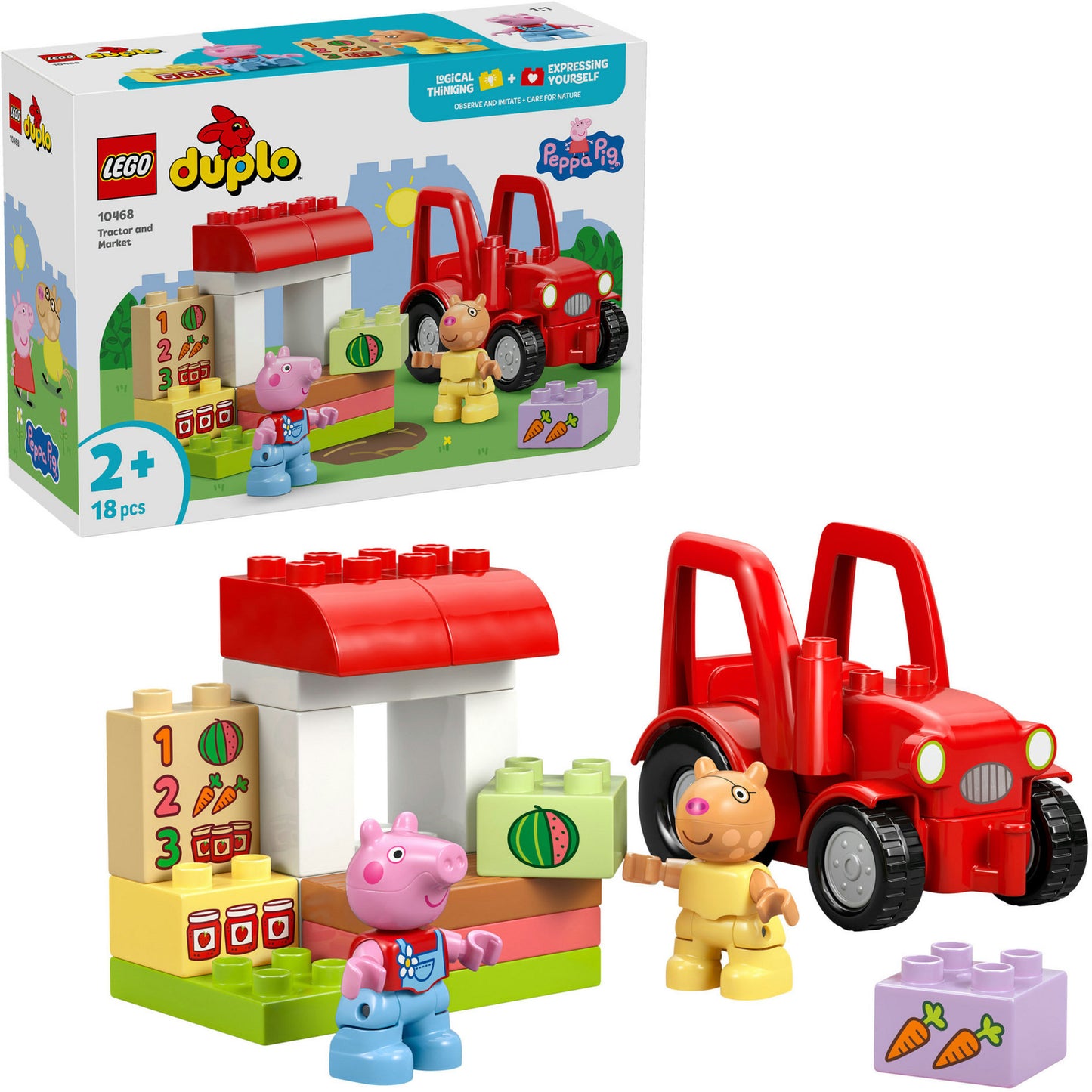Lego Duplo 10468 tracteur et étal de marché