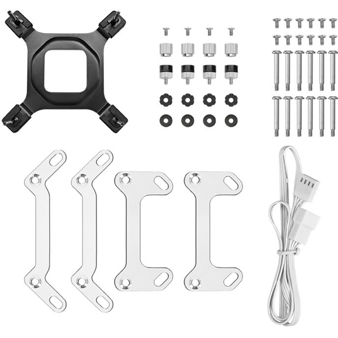 Refroidissement par eau Deepcool mystique 360 (blanc, connecteur de ventilateur PWM à 4 broches)