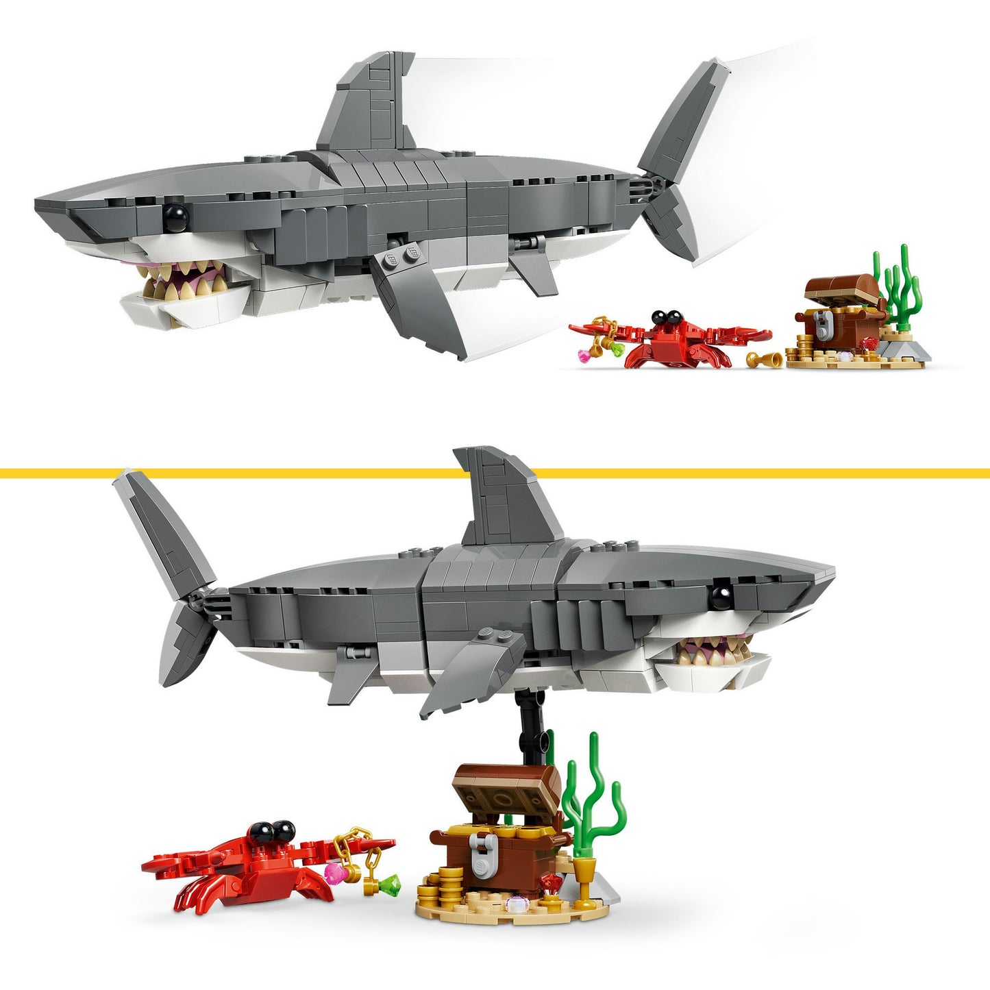 Lego Creator 31381 requin féroce avec coffre au trésor