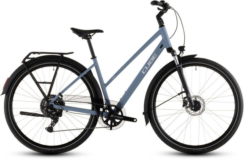 Cube faisant le tour d'un trapèze bluebird'n'grey