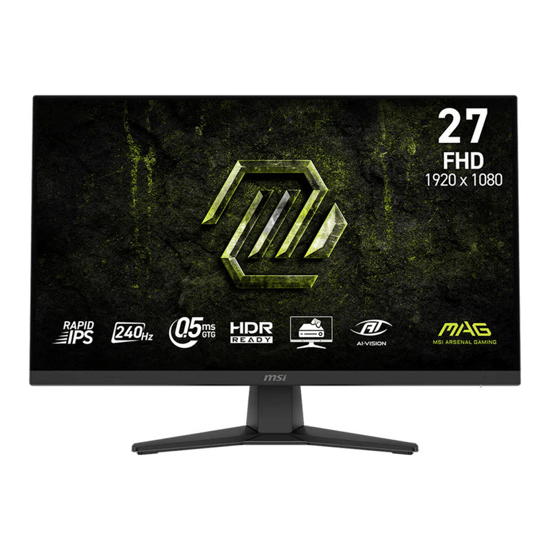 Moniteur de jeu MSI Mag 272F x24 27 (noir, 2x HDMI, 1x DisplayPort, AMD FreeSync, 240 Hz)