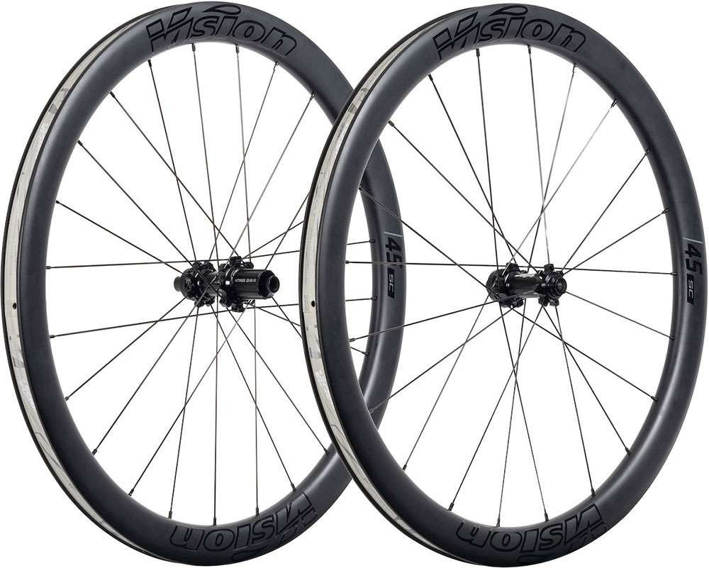 Paire de roues Vision sc 45 disque tlr carbone
