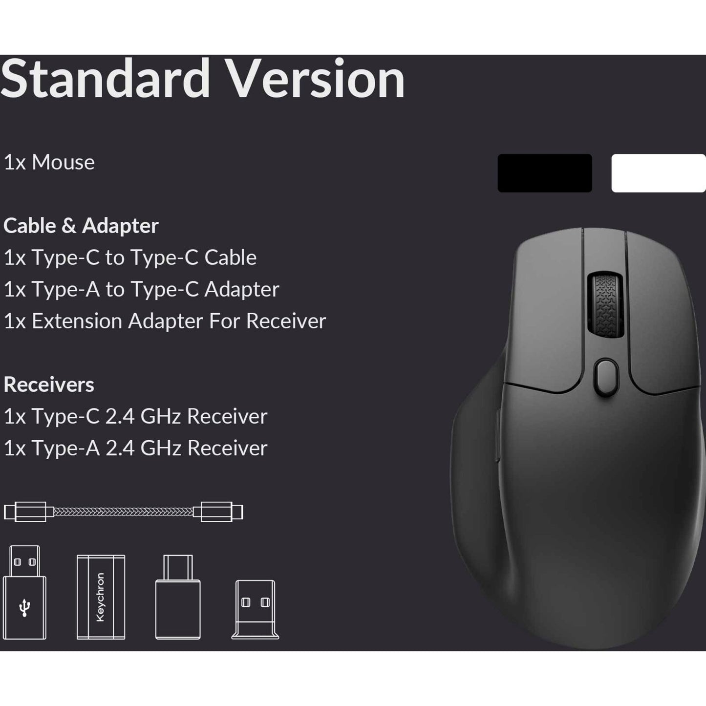 Souris sans fil Keychron M6-A3