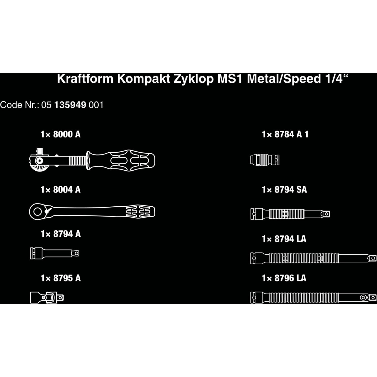Waa kraftform compact zyklop MS1 Metal Speed ​​Ratel, 1