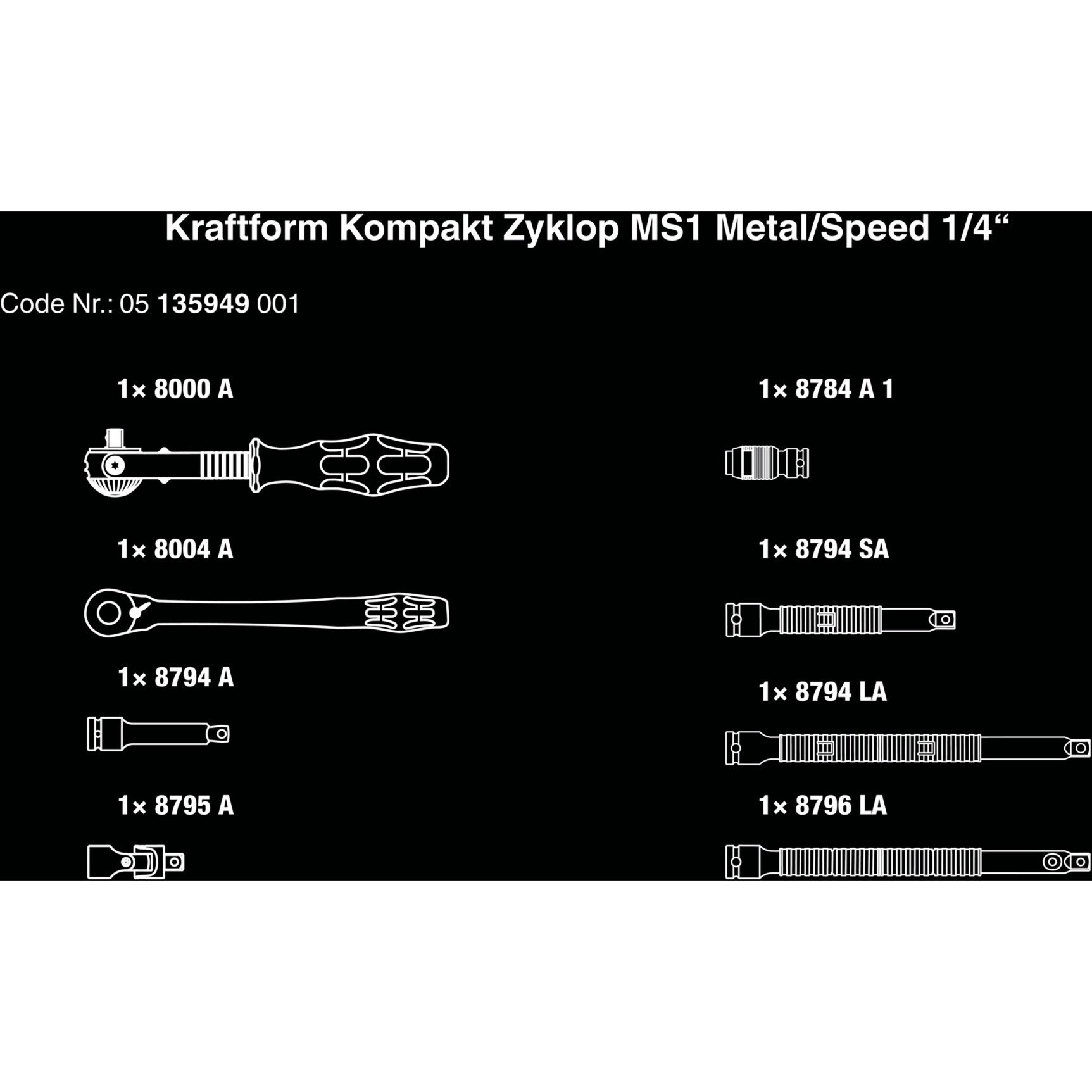 Waa kraftform compact zyklop MS1 Metal Speed ​​Ratel, 1