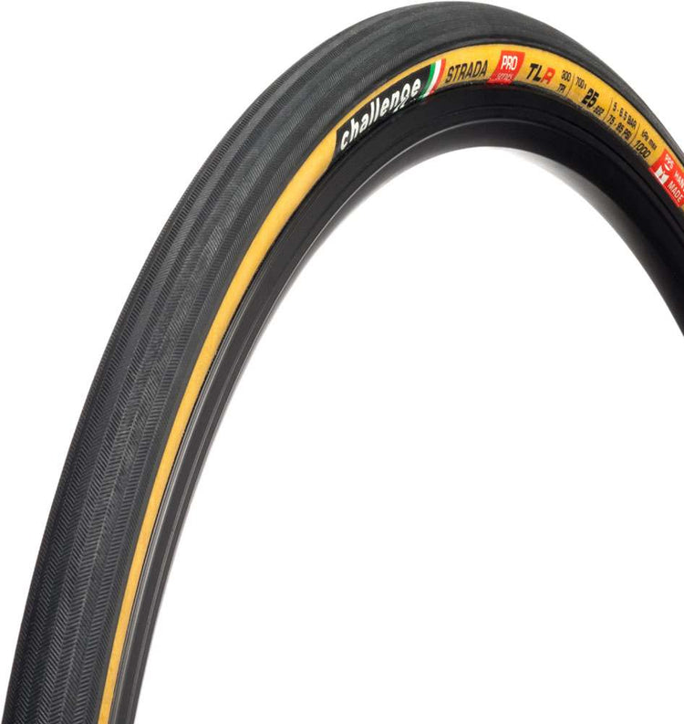 Challenge - strada pro ot tlr 700x25c noir marron