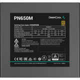 Alimentation modulaire Deepcool PN650M de 650 watts (noir, 3x PCIe) - afbeelding 7