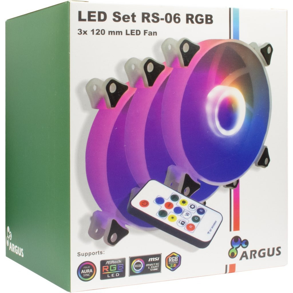 Inter-Tech Argus RVB Fan Set RS-06
