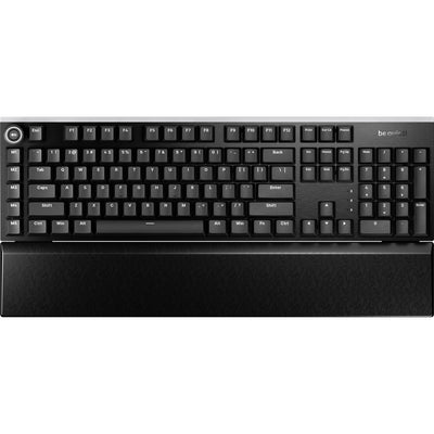 Soyez silencieux! Clavier de jeu mécanique RVB tactile silencieux à montage léger (noir, disposition américaine (qwerty), tactile silencieux, 100 %, argb, touches pbt à double prise)