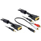 Dellock Cable VGA + Sound 5m masculin masculin