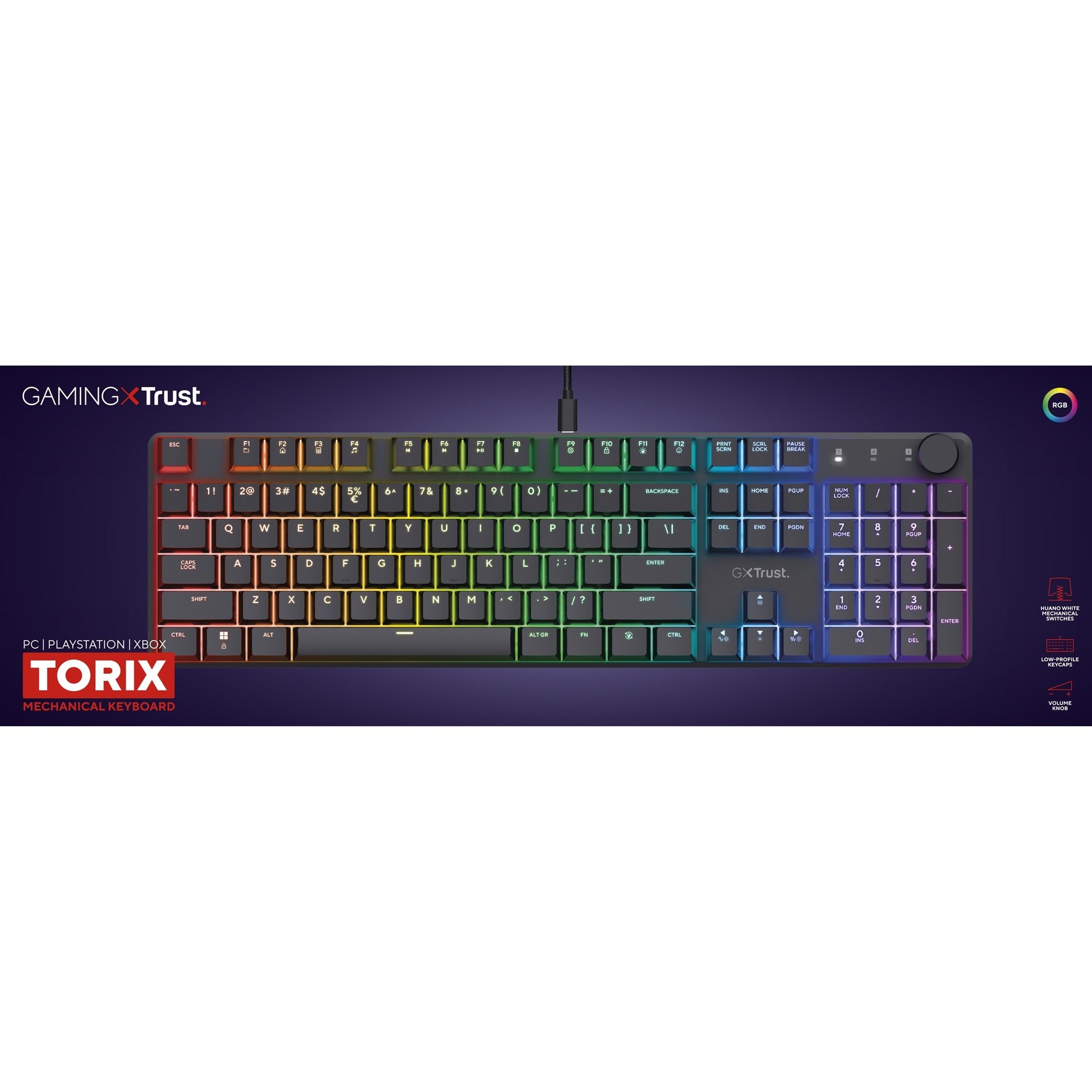 Trust GXT 866 Torix Gaming mécanique de haute qualité-toetse
