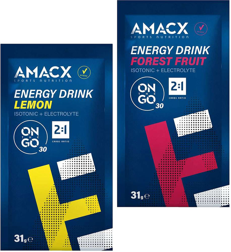 Boisson énergisante Amacx en déplacement 2:1