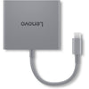 Hub USB Lenovo USB-C 4 en 1 Gen2 (gris)