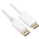 Sharkoon displayport 1.2 > adaptateur hdmi (blanc, 1 mètre, 4k)