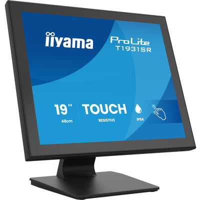 Moniteur à écran tactile Iiyama prolite t1931sr-b2s 19 (noir, vga, hdmi, displayport, audio, écran tactile)