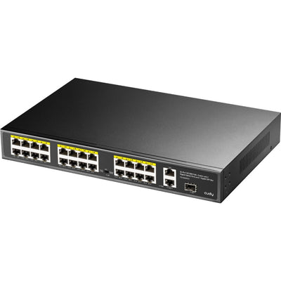 Cudy 24-port 10 100m Poe + commutateur
