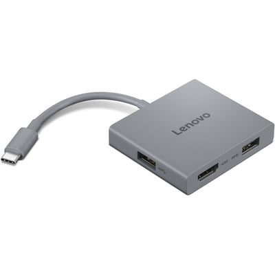 Hub USB Lenovo USB-C 4 en 1 Gen2 (gris)