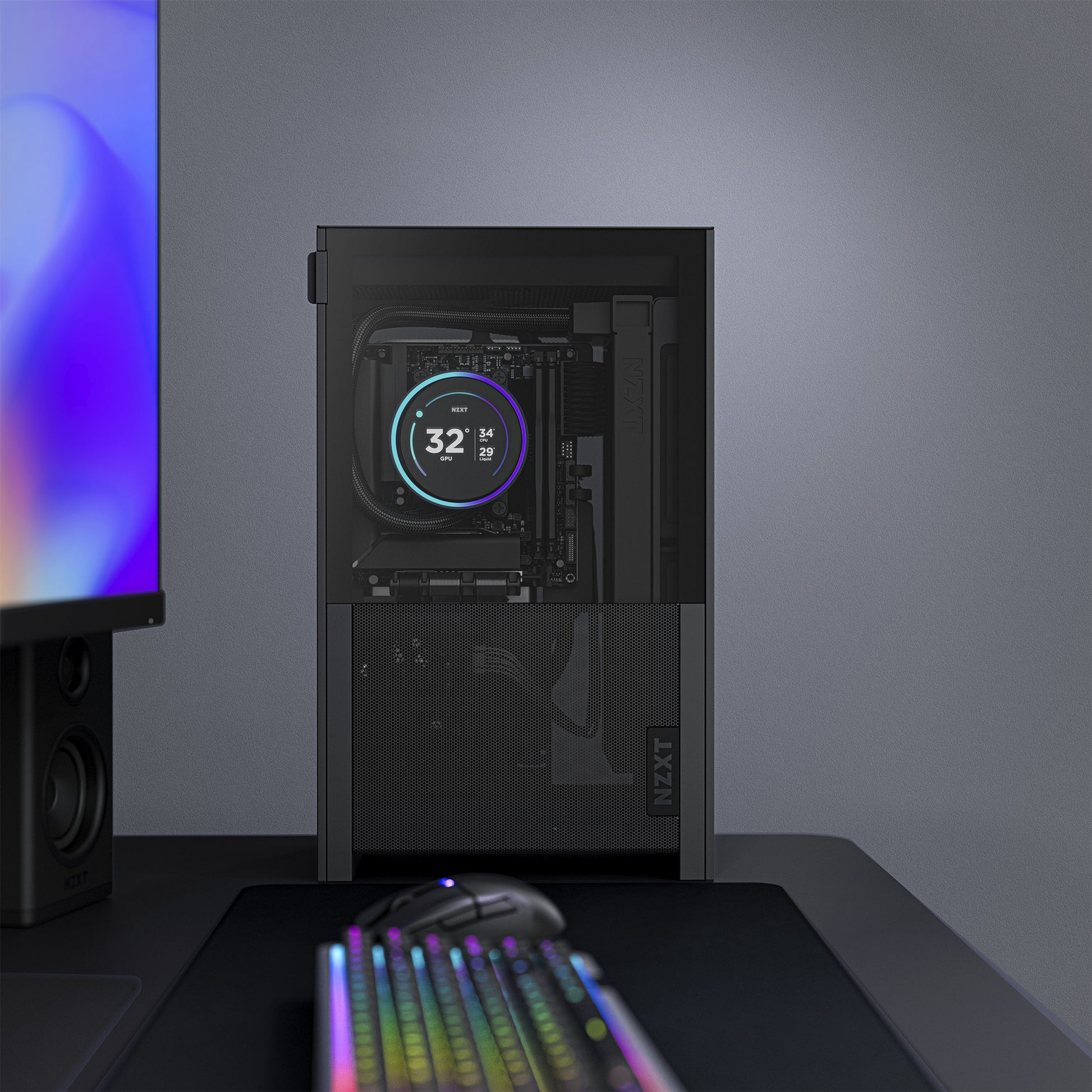 Boîtier mini tour Nzxt h2 flow (noir | 2x USB-A | 1x USB-C | verre trempé)