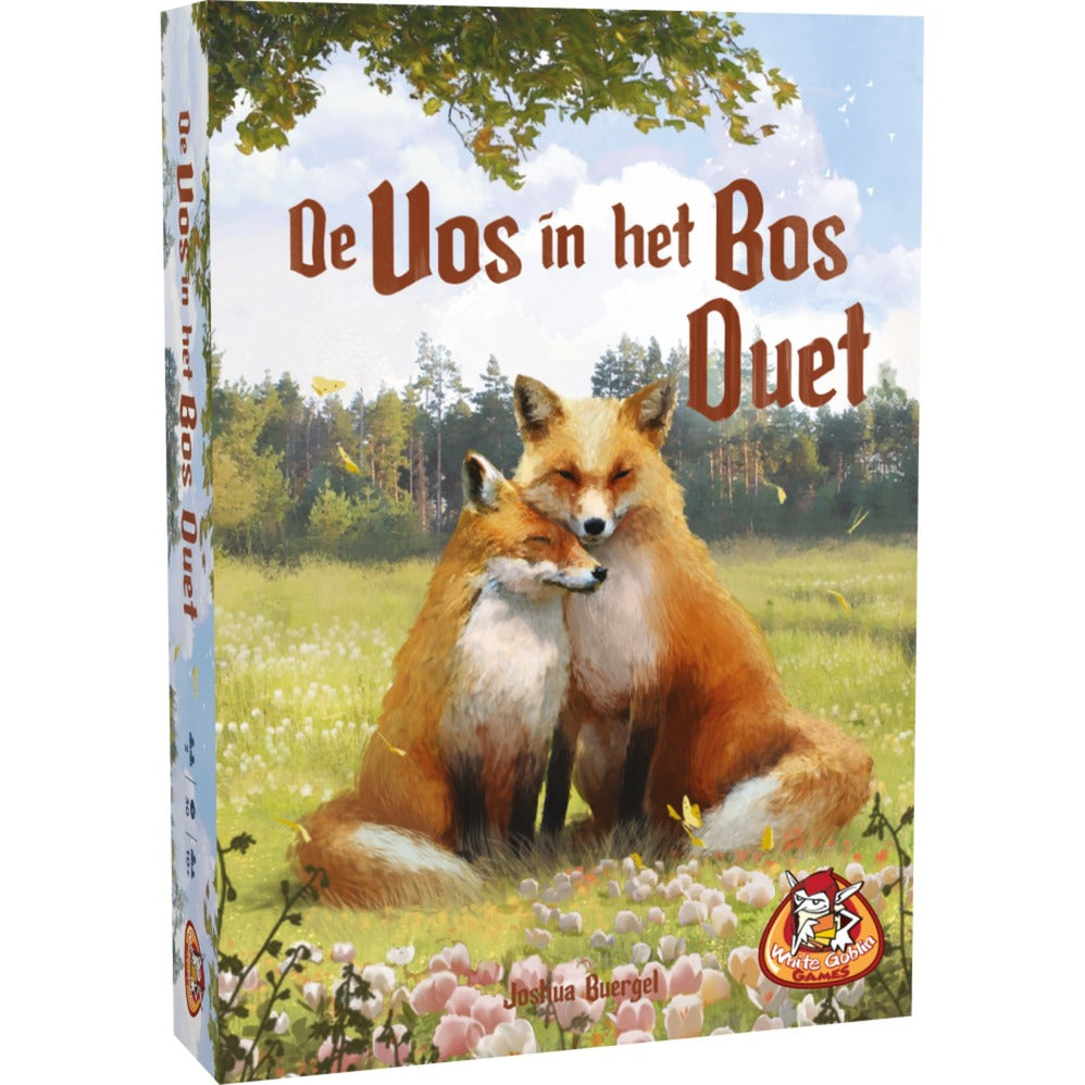 Games de gobelin blancs de vos dans la forêt: duo