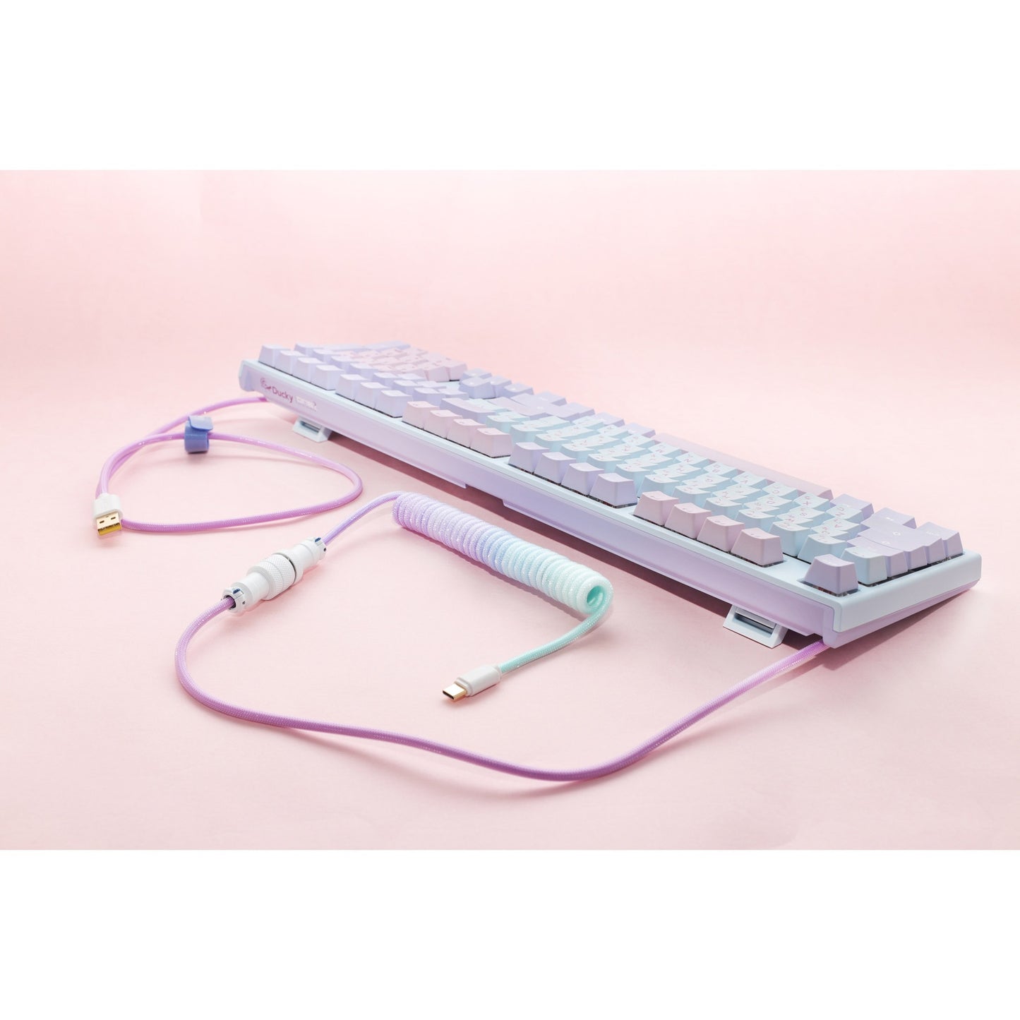 Câble spiralé Ducky V2 Azure
