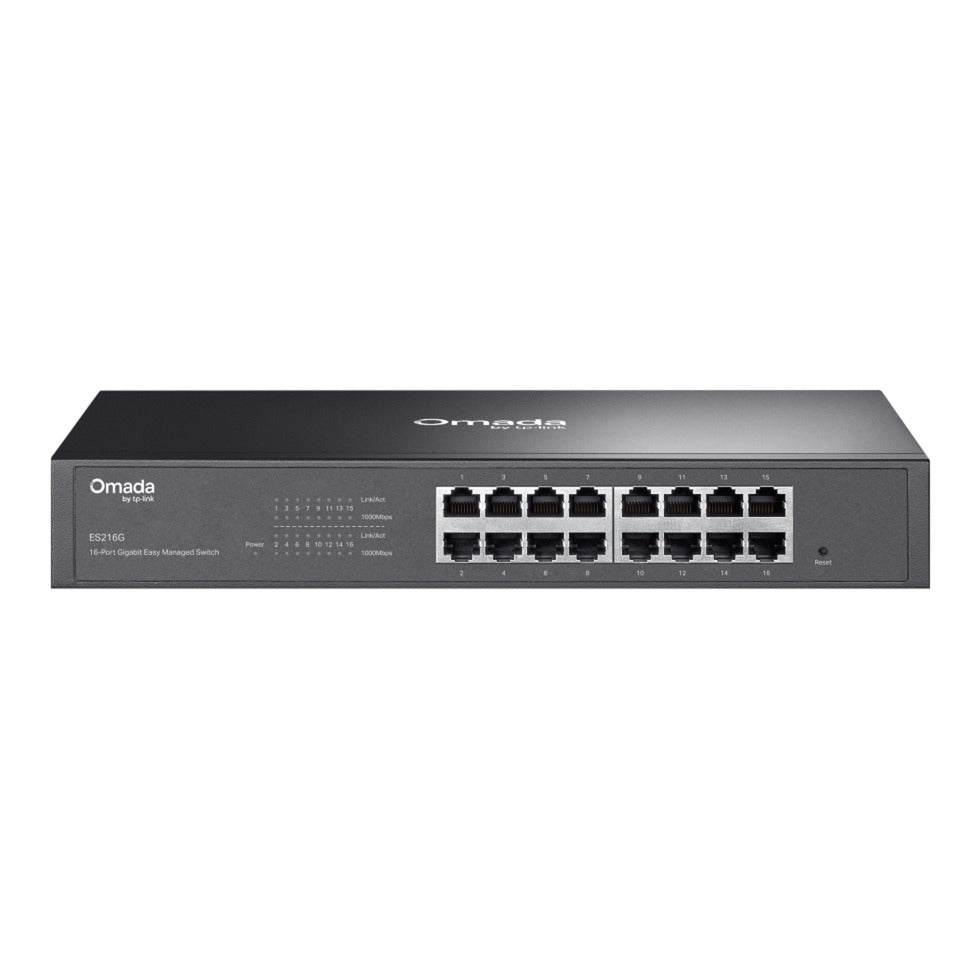 Tp-Link Omada ES216G Switch Gigabit 16 ports facile à gérer (noir)