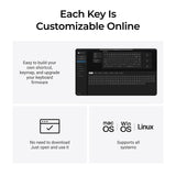 Clavier mécanique RVB Keychron k3 max-h3w tout bois édition spéciale (couleur bois, disposition américaine (qwerty), marron pompon de lait, 75 %, LED RVB, pbt double-shot, échange à chaud, 2,4 GHz | Bluetooth 5.1 | USB-C) - afbeelding 4