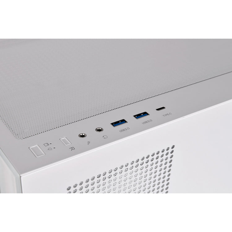 Thermaltake view 270 tg argb - boîtier tour midi neige (blanc | 2x USB-A | 1x USB-C | RGB | verre trempé)